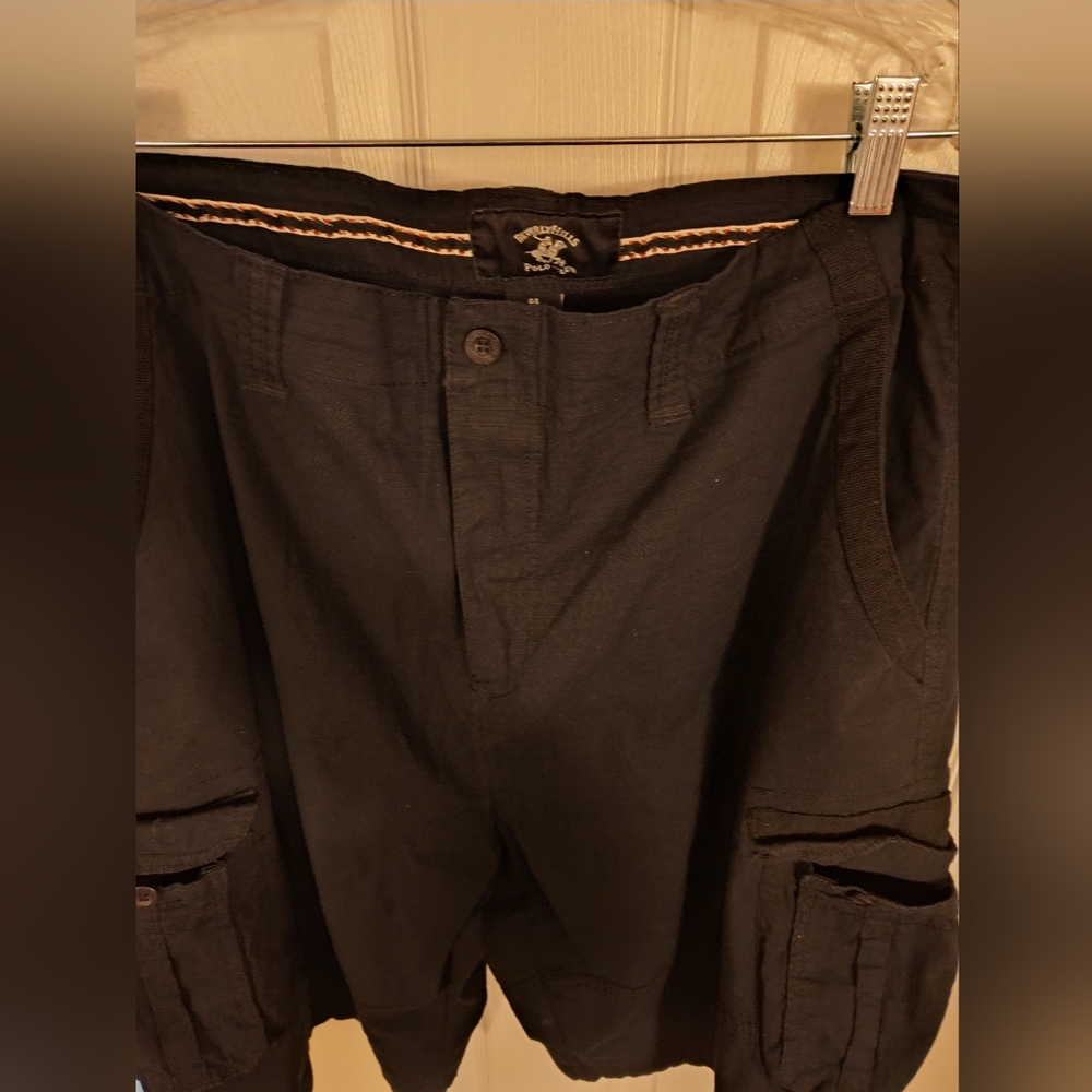 Men's Black Cargo Shorts